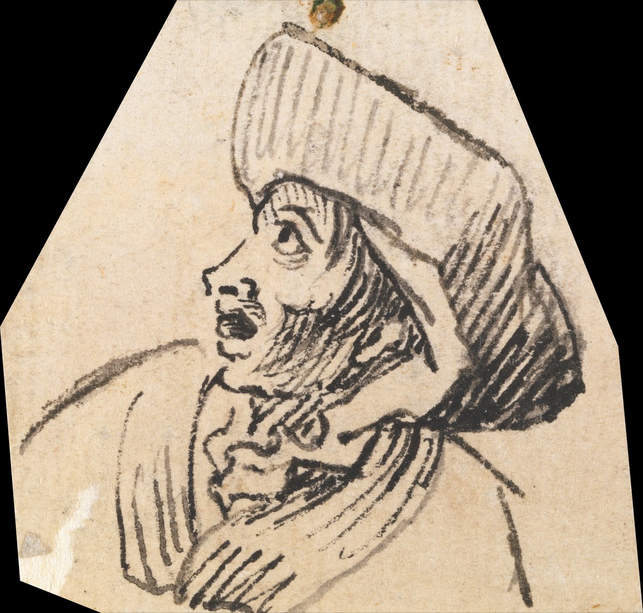 Cabeça masculina grotesca de William Hogarth
