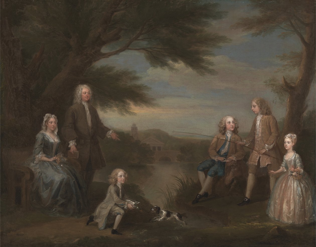John e Elizabeth Jeffreys e seus filhos de William Hogarth