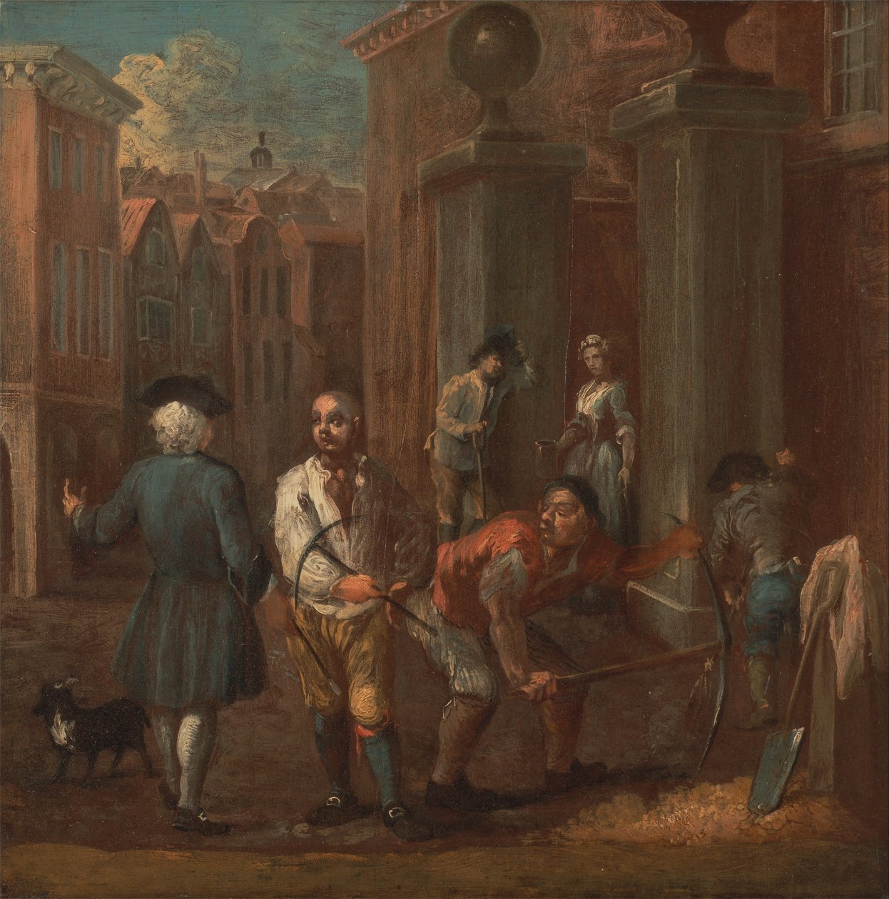 Cadastre-se para um paviour de William Hogarth