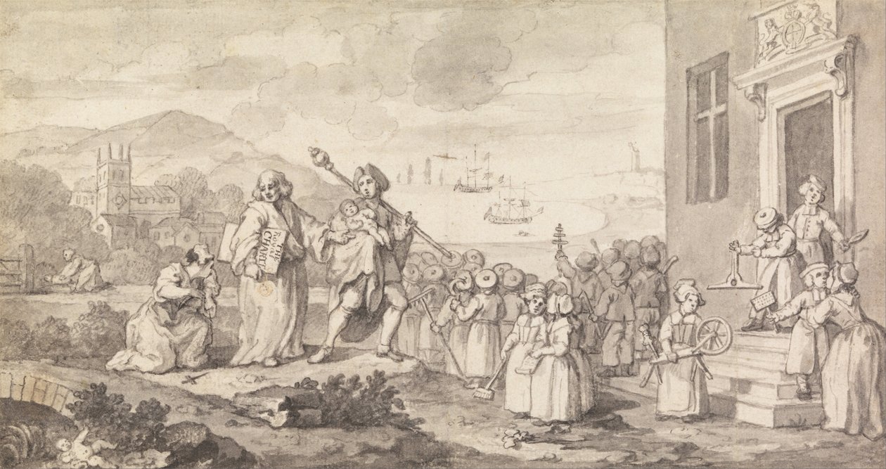 Estudo para os Foundlings de William Hogarth