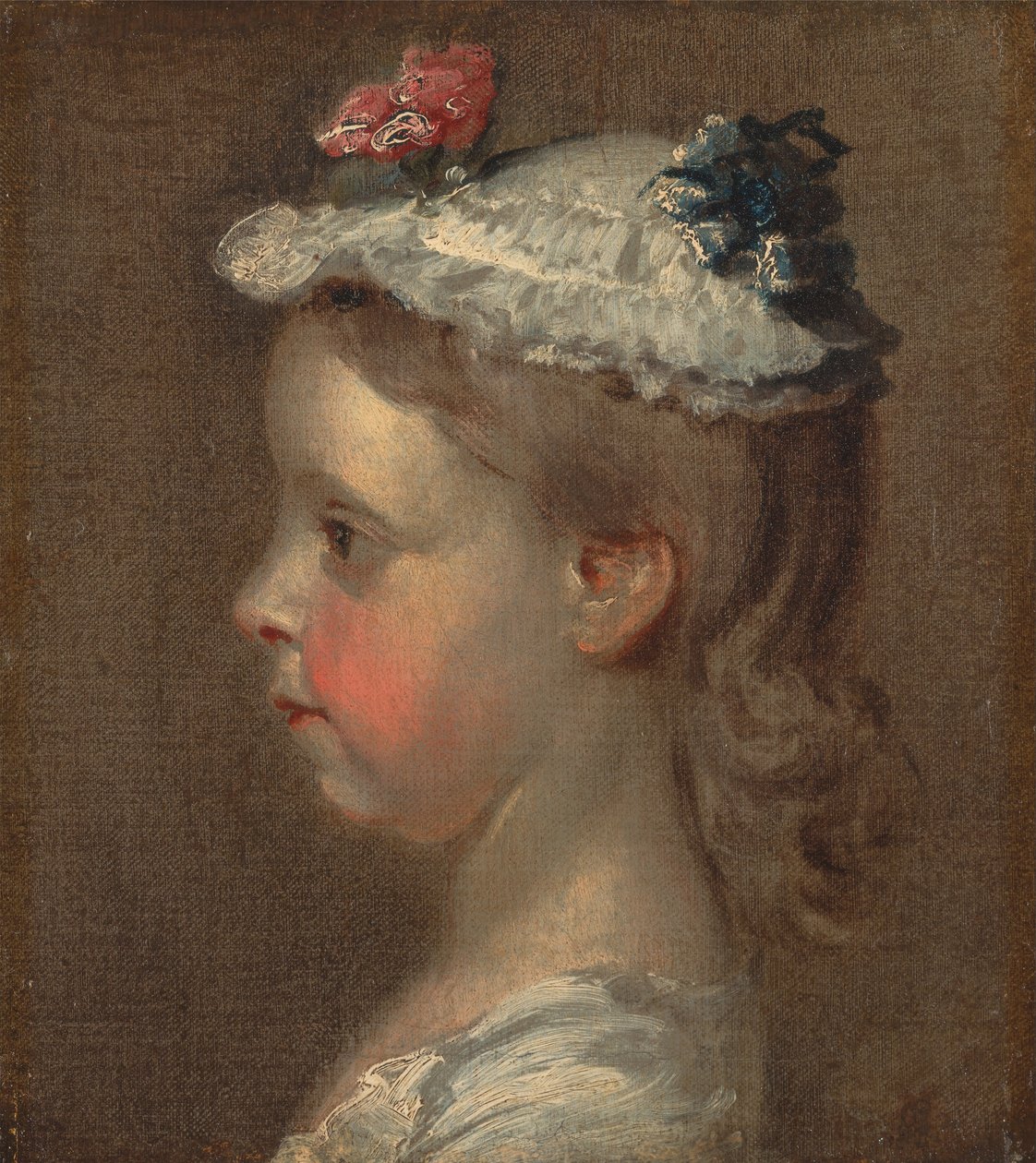 Estudo de uma cabeça de meninas de William Hogarth