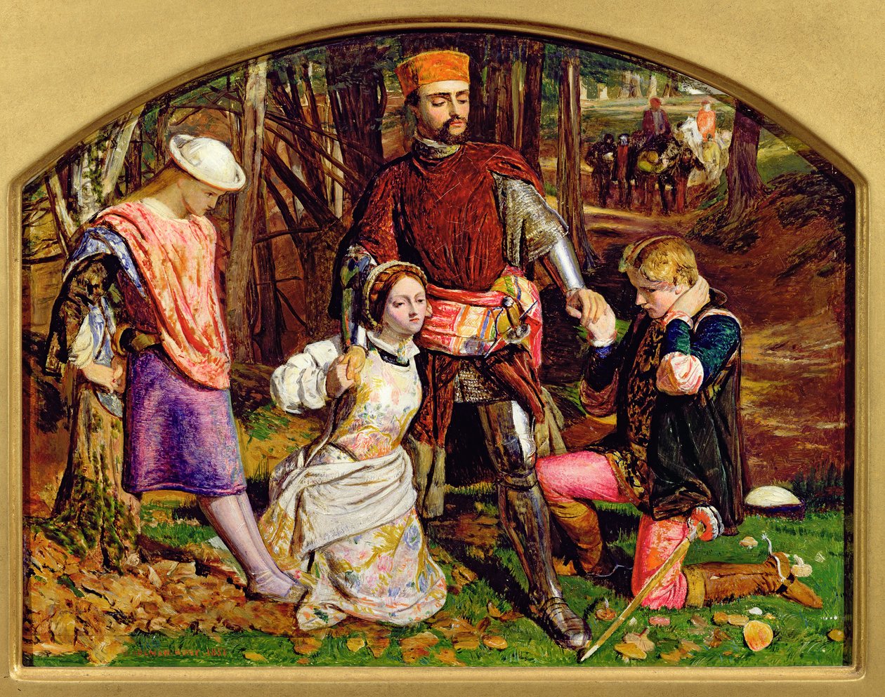 Valentine Resgatando Silvia de Proteus, 1851 (ver 104475) de William Holman Hunt