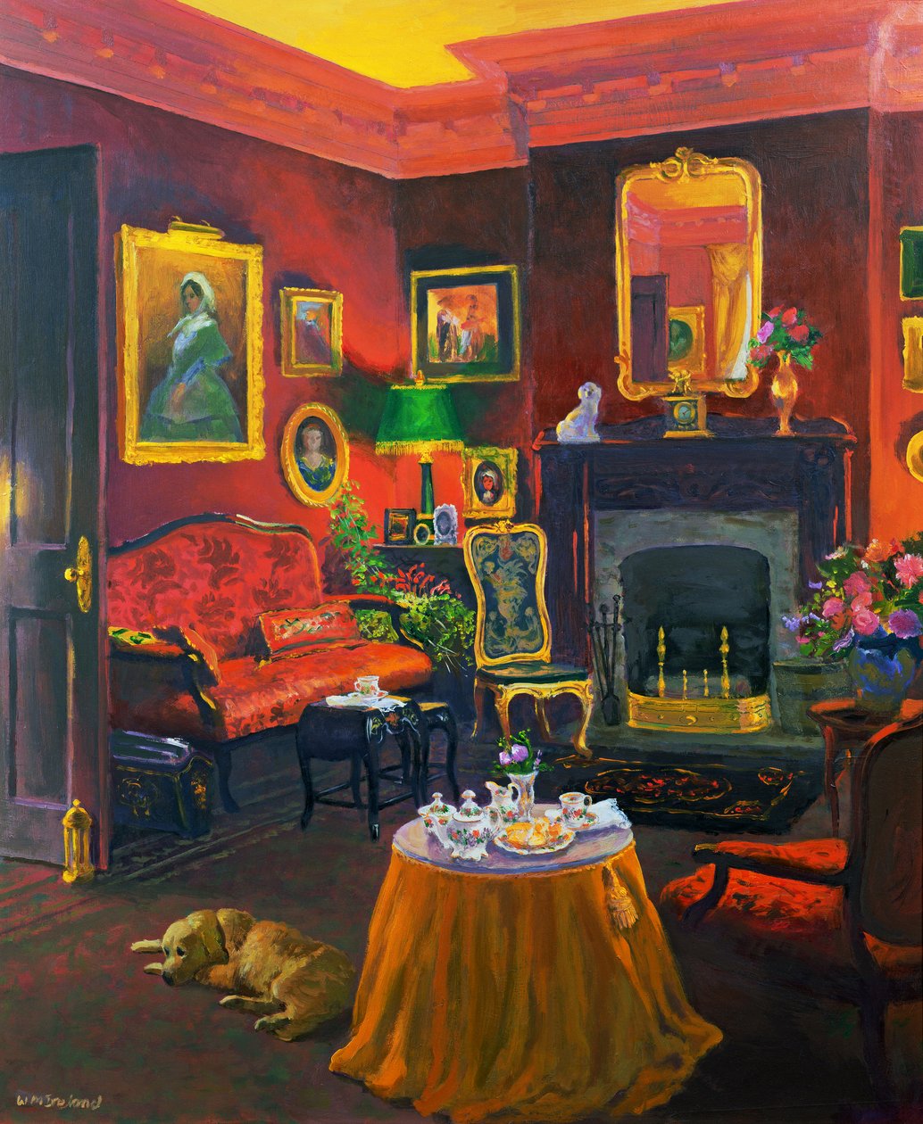 Quarto vermelho (estilo vitoriano) de William Ireland