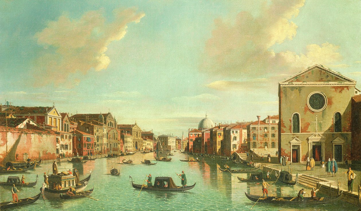 O Grande Canal, Veneza, século XVIII de William James