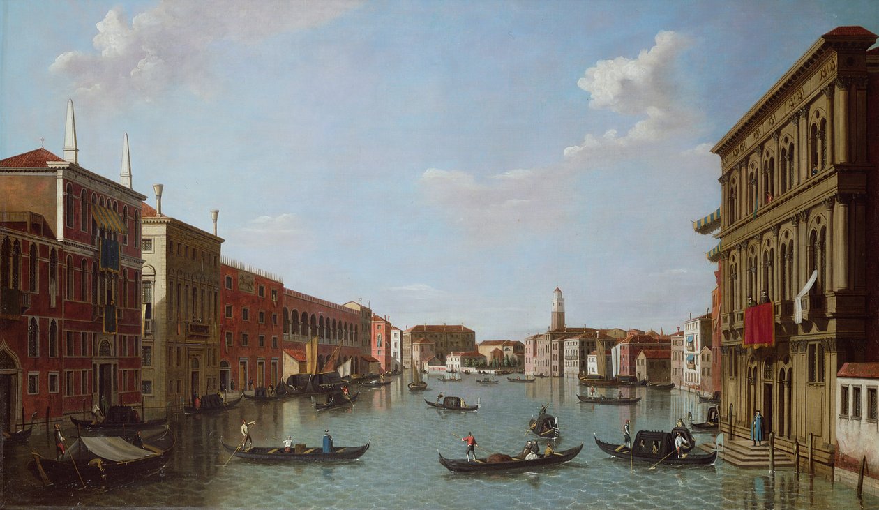 O Grande Canal e San Geremia, Veneza, século XVIII de William James