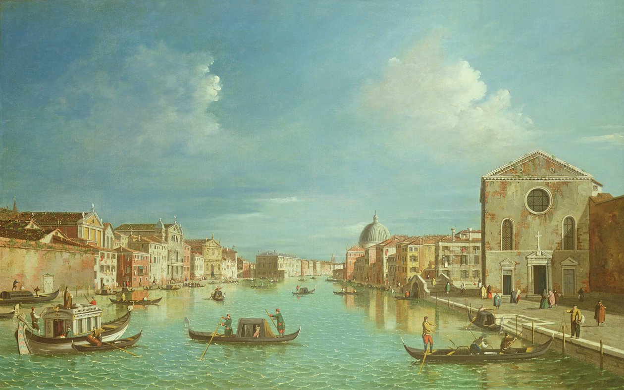 Vista veneziana, do século XVIII de William James
