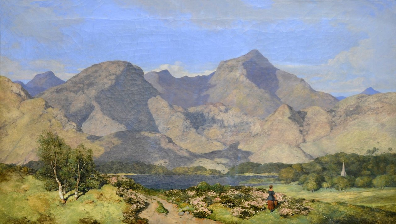 Catbells e Causey Pike, Derwentwater, 1854 de William James Blacklock