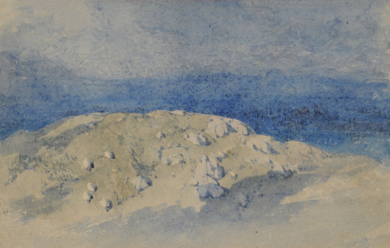 Hill Top, 1840-58 (wc no papel) de William James Blacklock