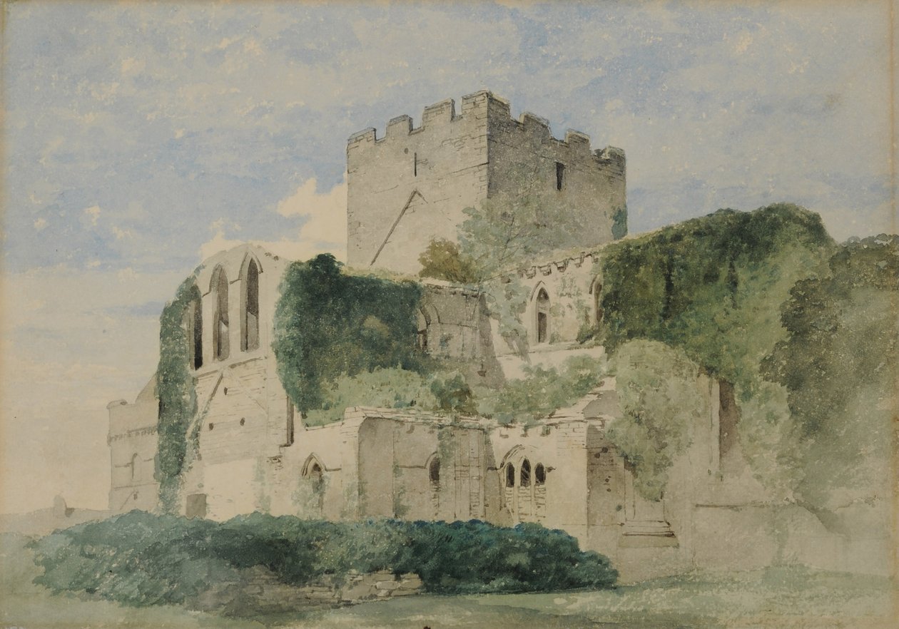 Lanercost Priory, 1850-58 (wc no papel) de William James Blacklock