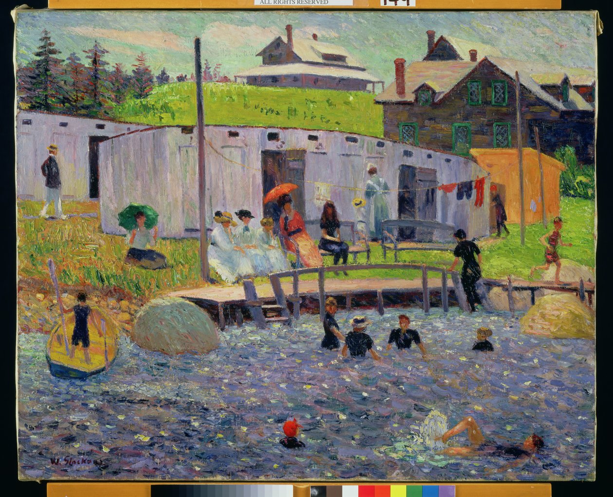 Hora do banho de Chester de William James Glackens
