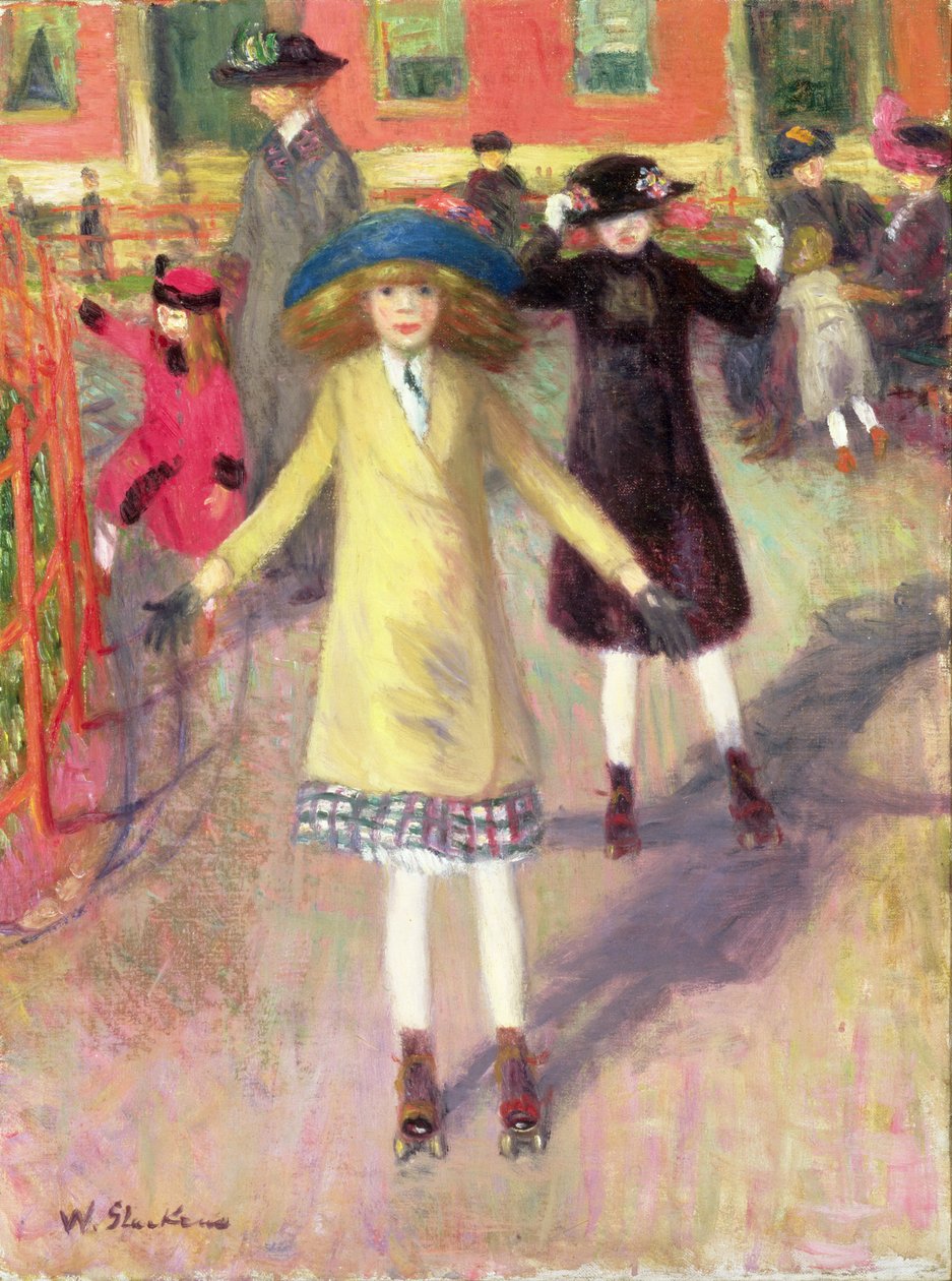 Patins de crianças, c.1918-21 de William James Glackens