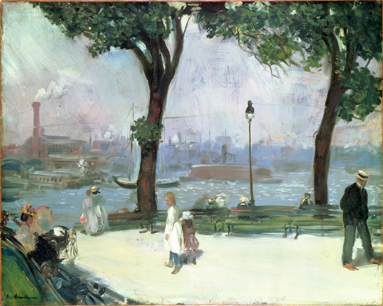 East River Park, c.1902 de William James Glackens