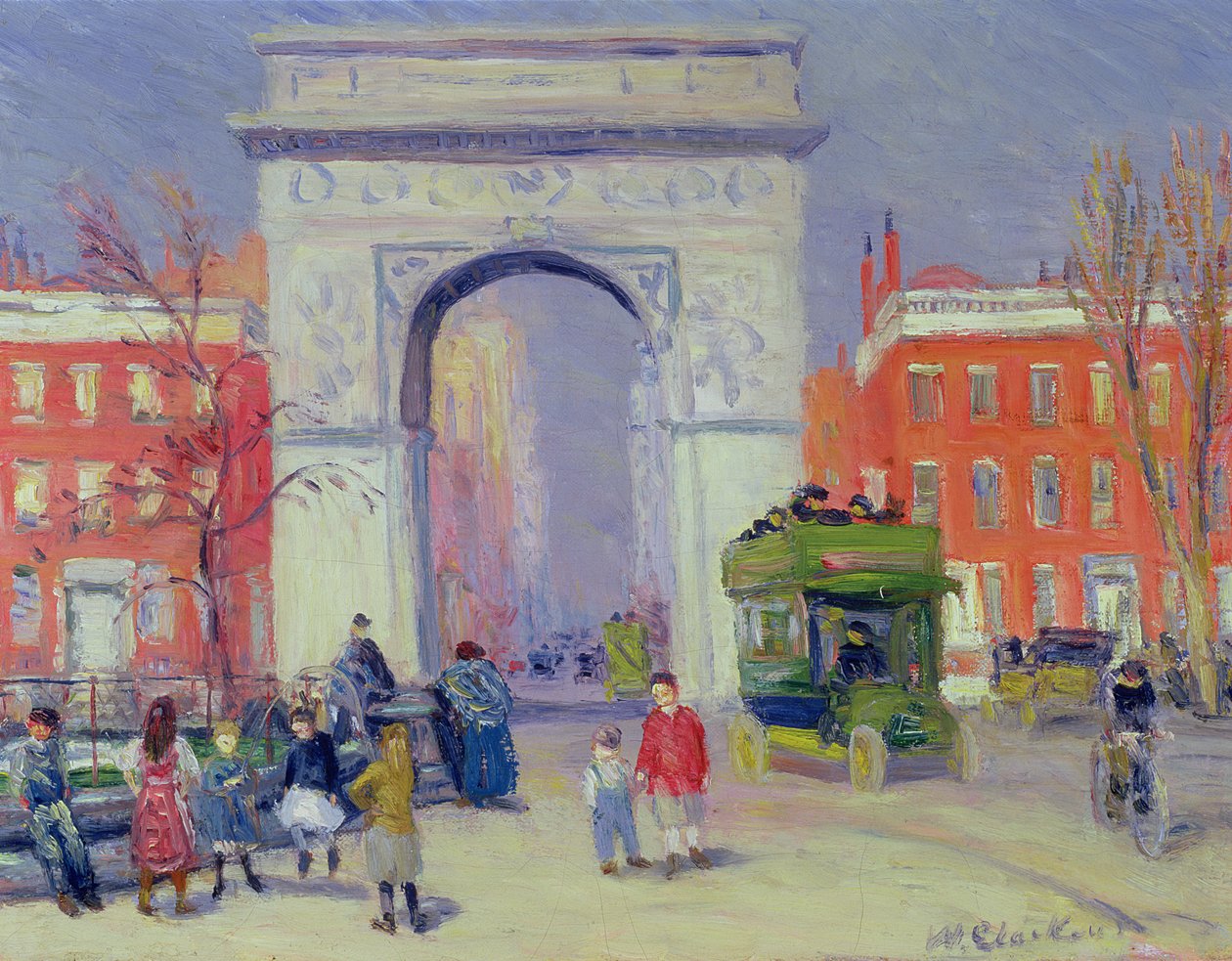 Washington Square Park, c.1908 de William James Glackens