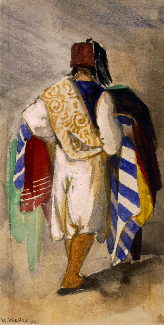 Vendedor de tapetes turco, 1841 de William James Muller