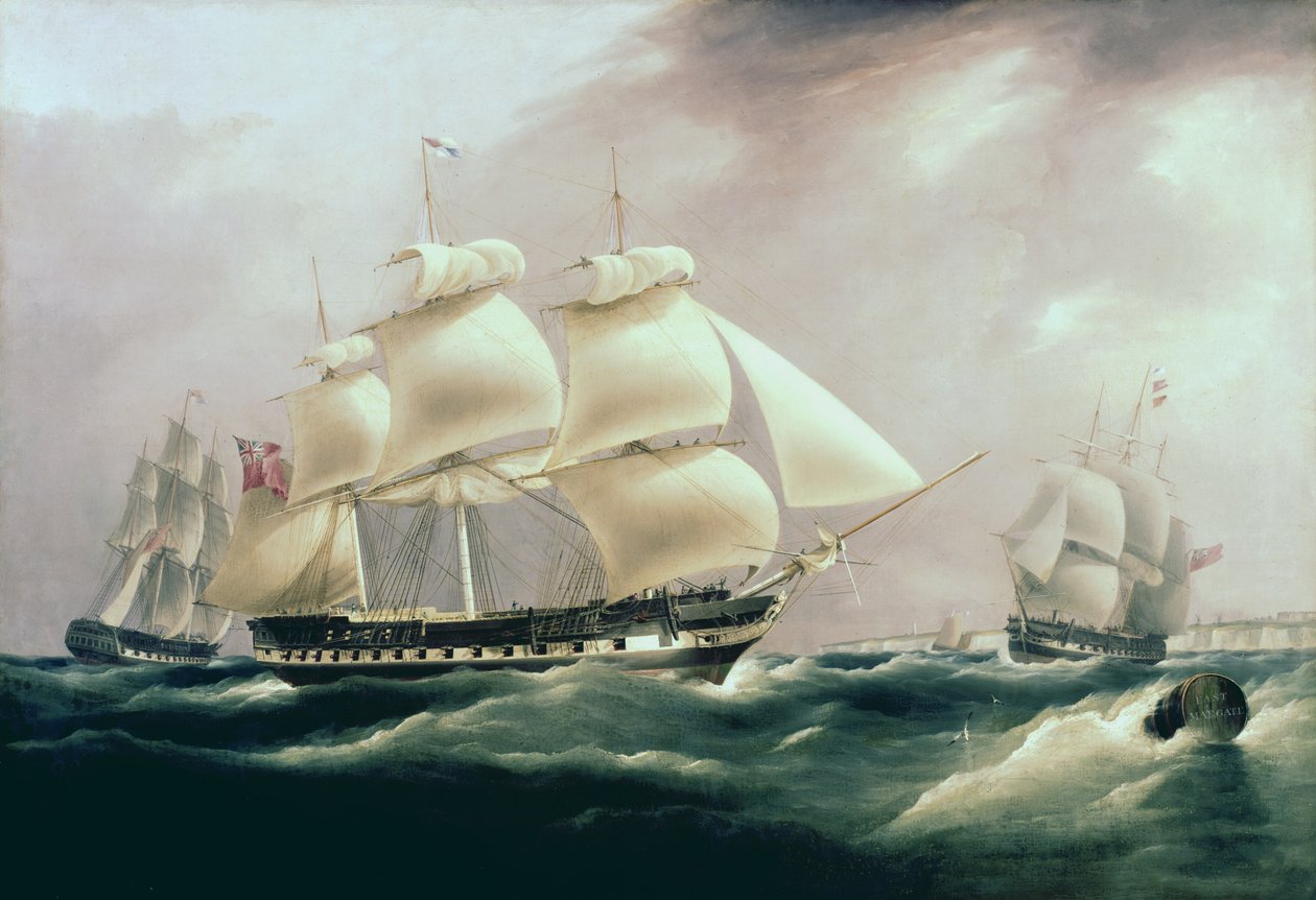 East Indiaman Herefordshire, 1815 de William John Huggins