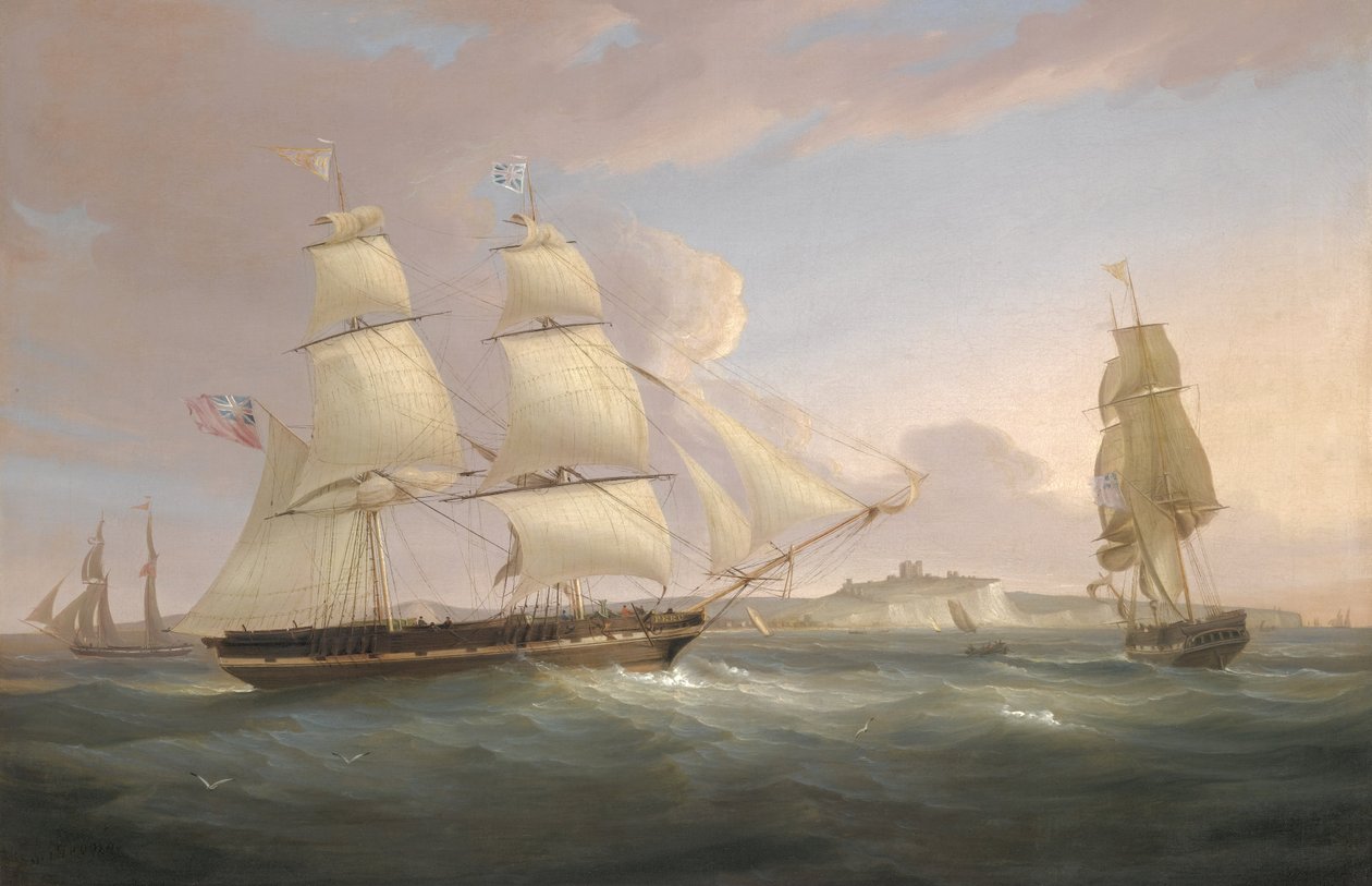 O mercante Snow Peru off Dover de William John Huggins