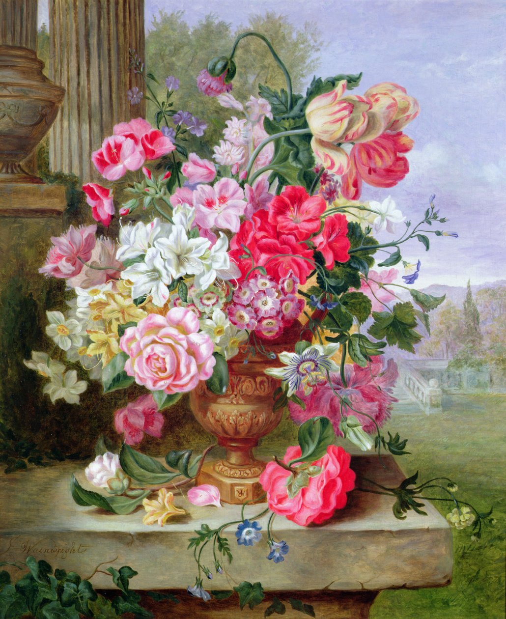 Ainda vida de flores de John Wainwright