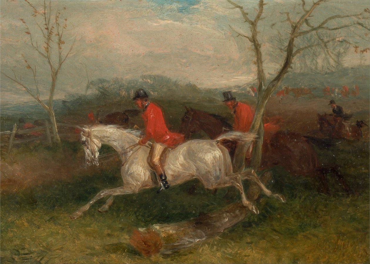 Foxhunting- Chegando a uma Cerca (Full Cry) de William Joseph Shayer