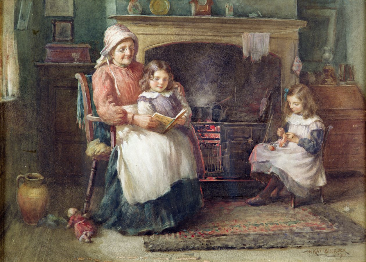 História de ninar, 1910 de William Kay Blacklock