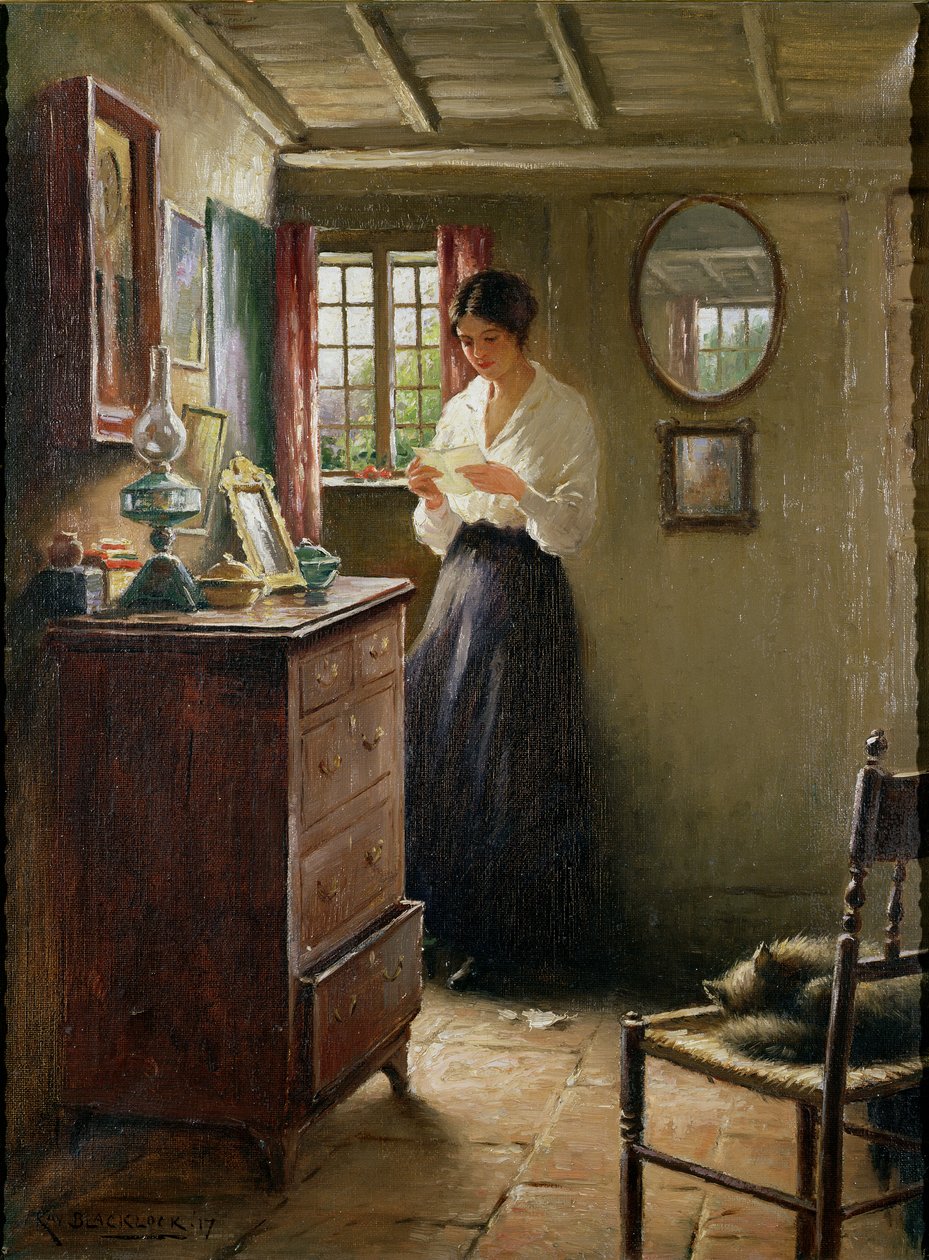A carta de 1917 de William Kay Blacklock