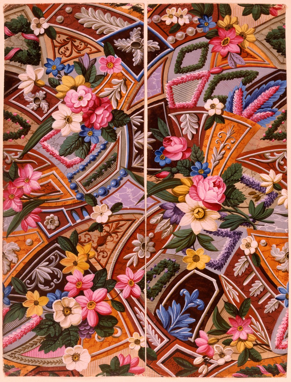 Design têxtil, c.1788-92 de William Kilburn