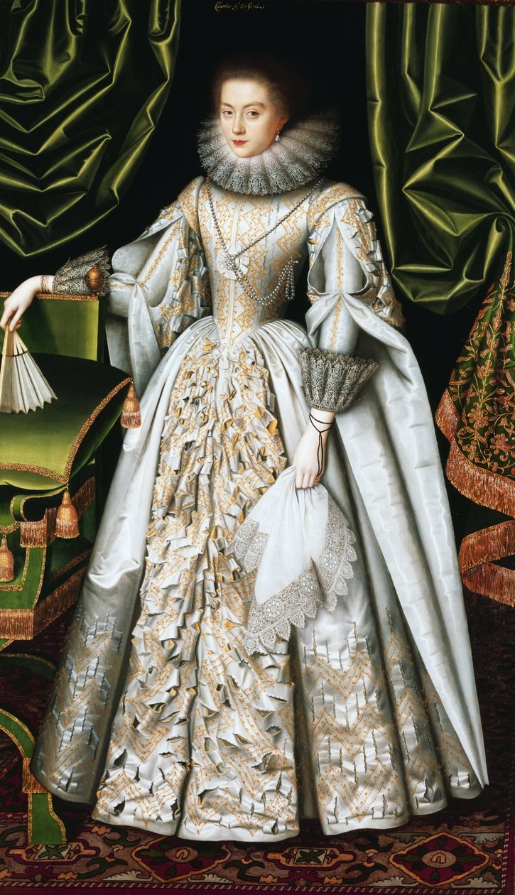 Retrato de diana cecil de William Larkin