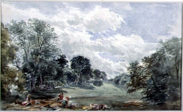 Barncluith Park (wc no papel) de William Linnaeus Casey