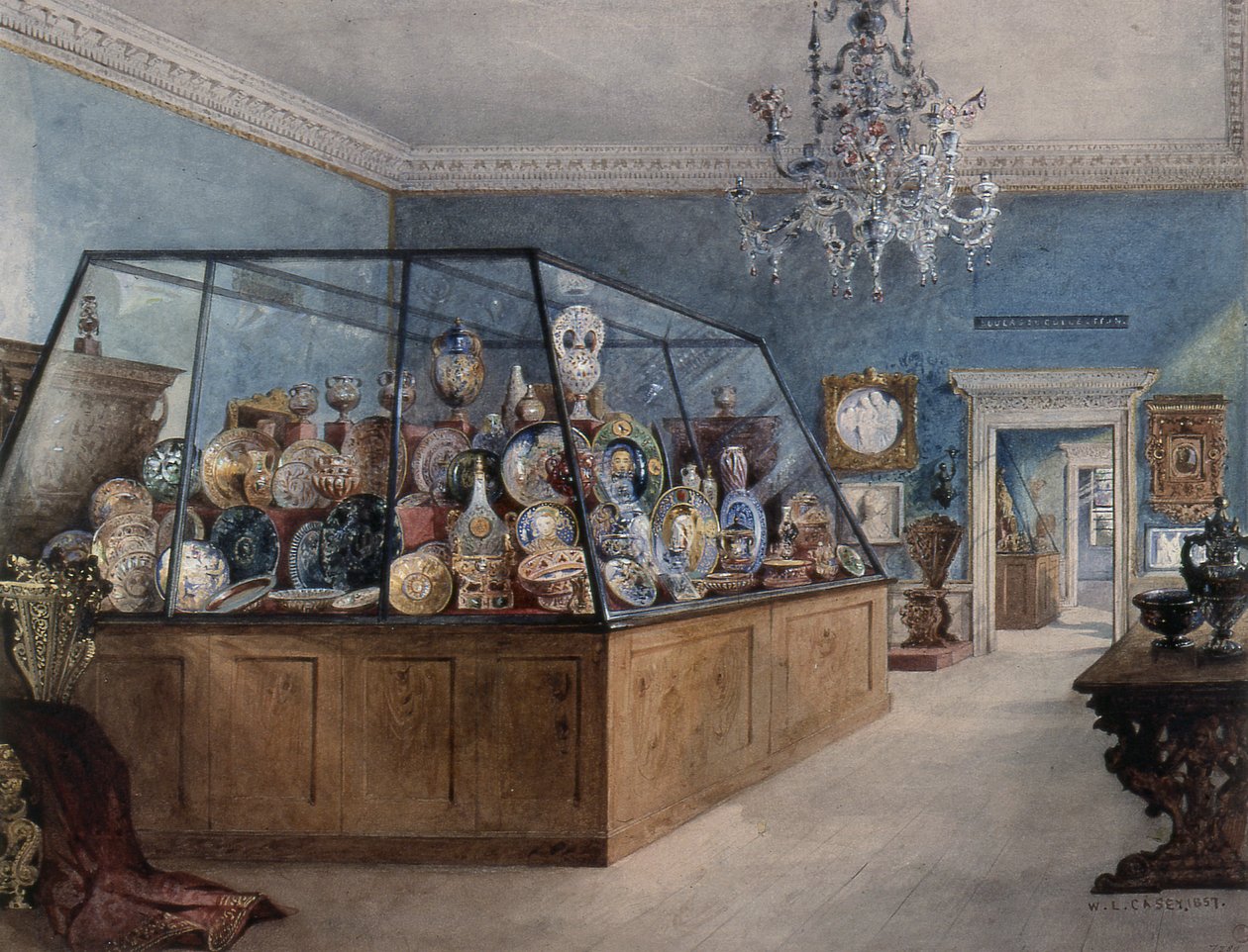 Casa Marlbrough: Second Room (desenho) de William Linnaeus Casey