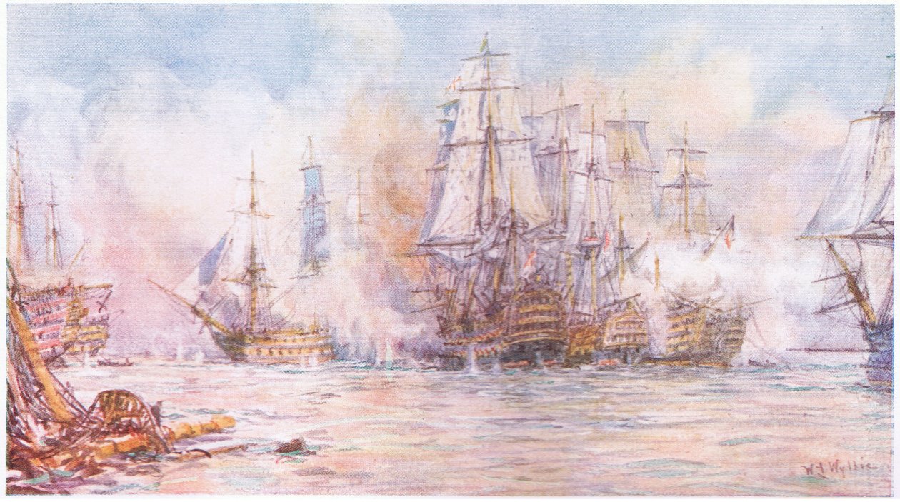 Batalha de Trafalgar, 1805, 1915 de William Lionel Wyllie