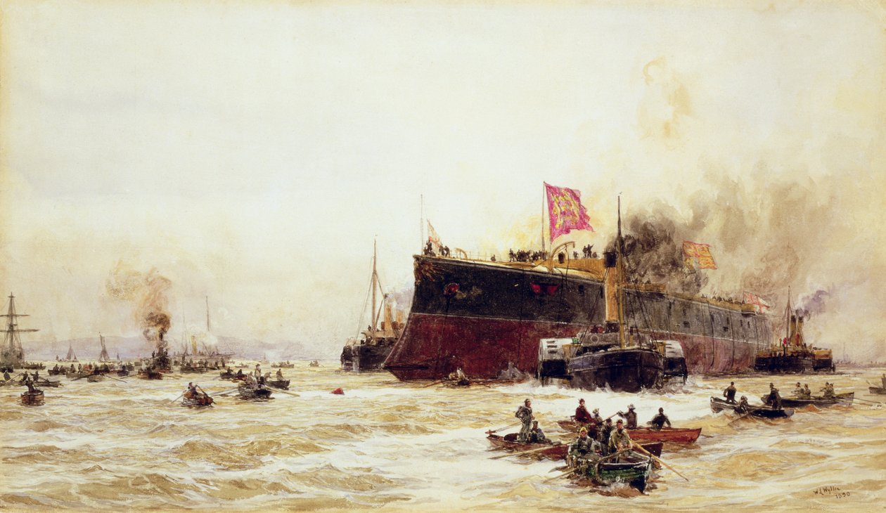 Nascimento de um Titã, 1890 de William Lionel Wyllie