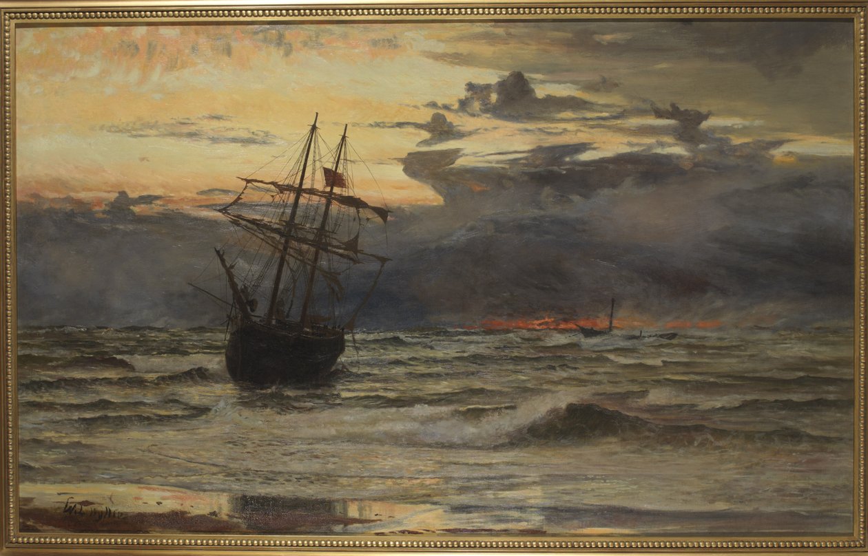 Amanhecer após a tempestade de William Lionel Wyllie