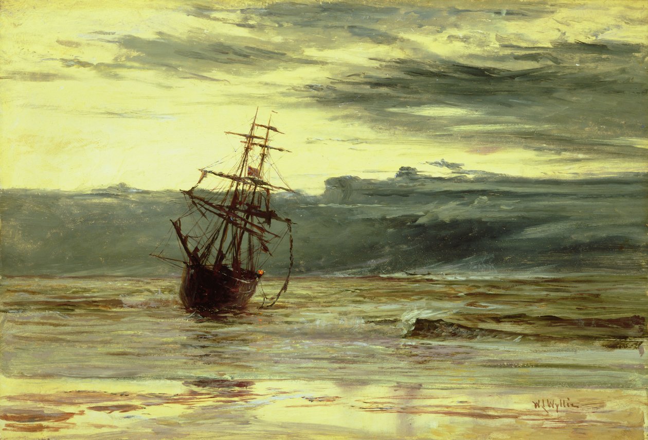 Amanhecer depois de uma tempestade de William Lionel Wyllie