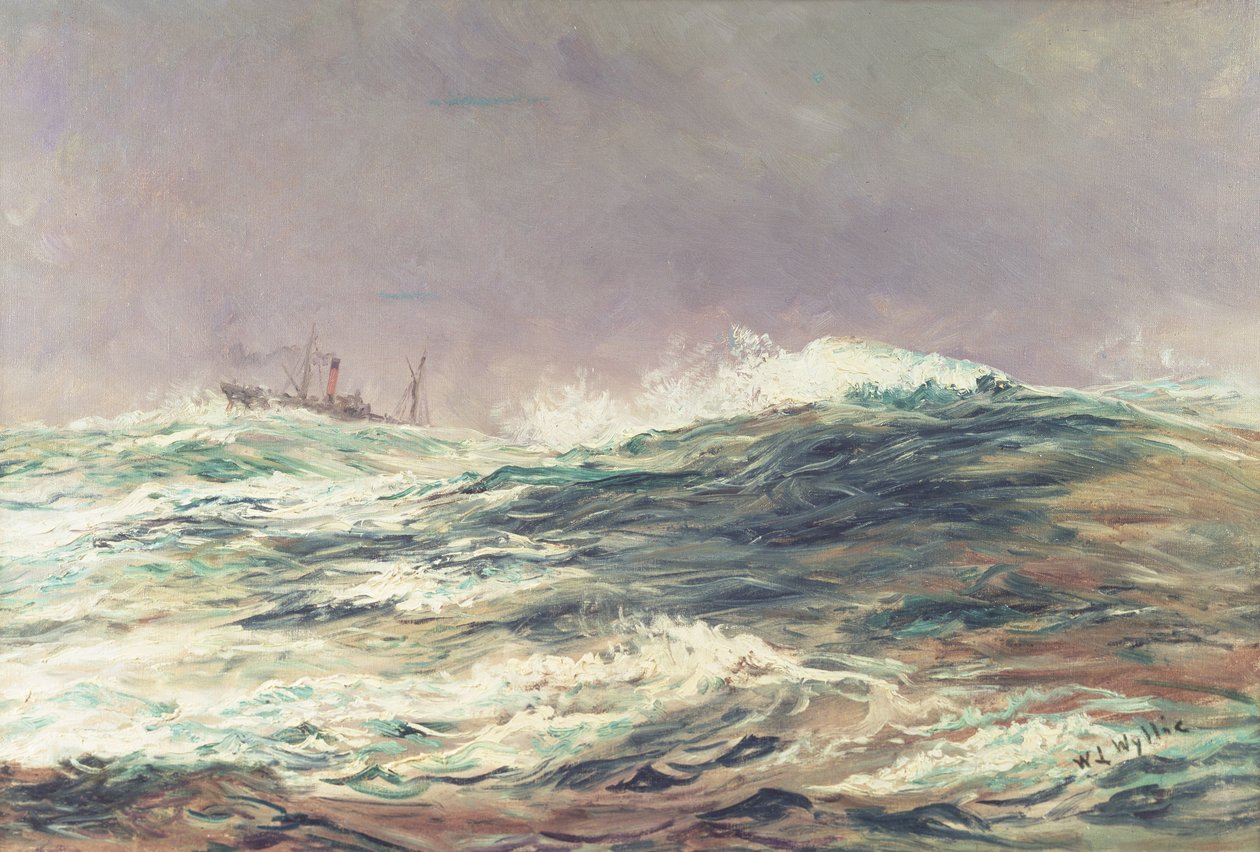 Maré baixa, Long Reach, 1881 de William Lionel Wyllie