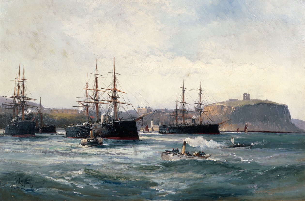 A frota do canal de Scarborough, 1896 de William Lionel Wyllie