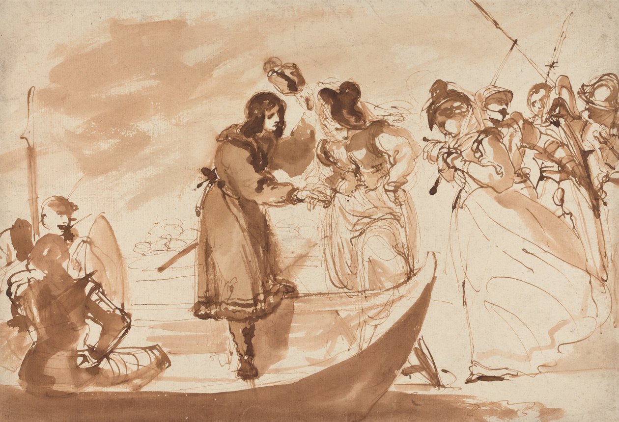 Maria, rainha dos escoceses, embarcar de William Lock Ii