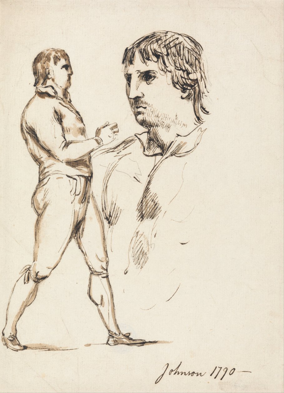 Retrato do pugilista Johnson de William Lock Ii