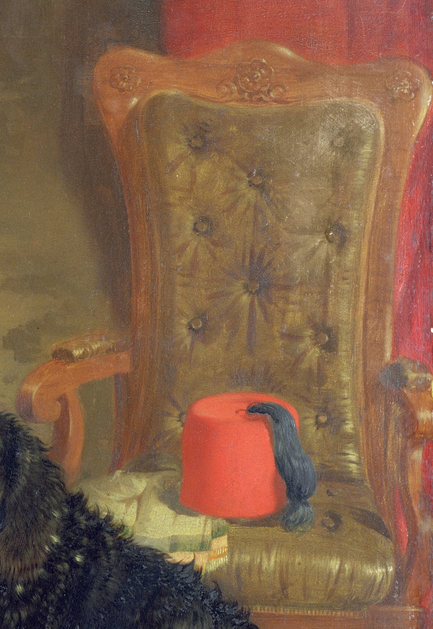 Por sua cadeira de mestrado, 1850 (painel) (detalhe de 77804) de William Malbon