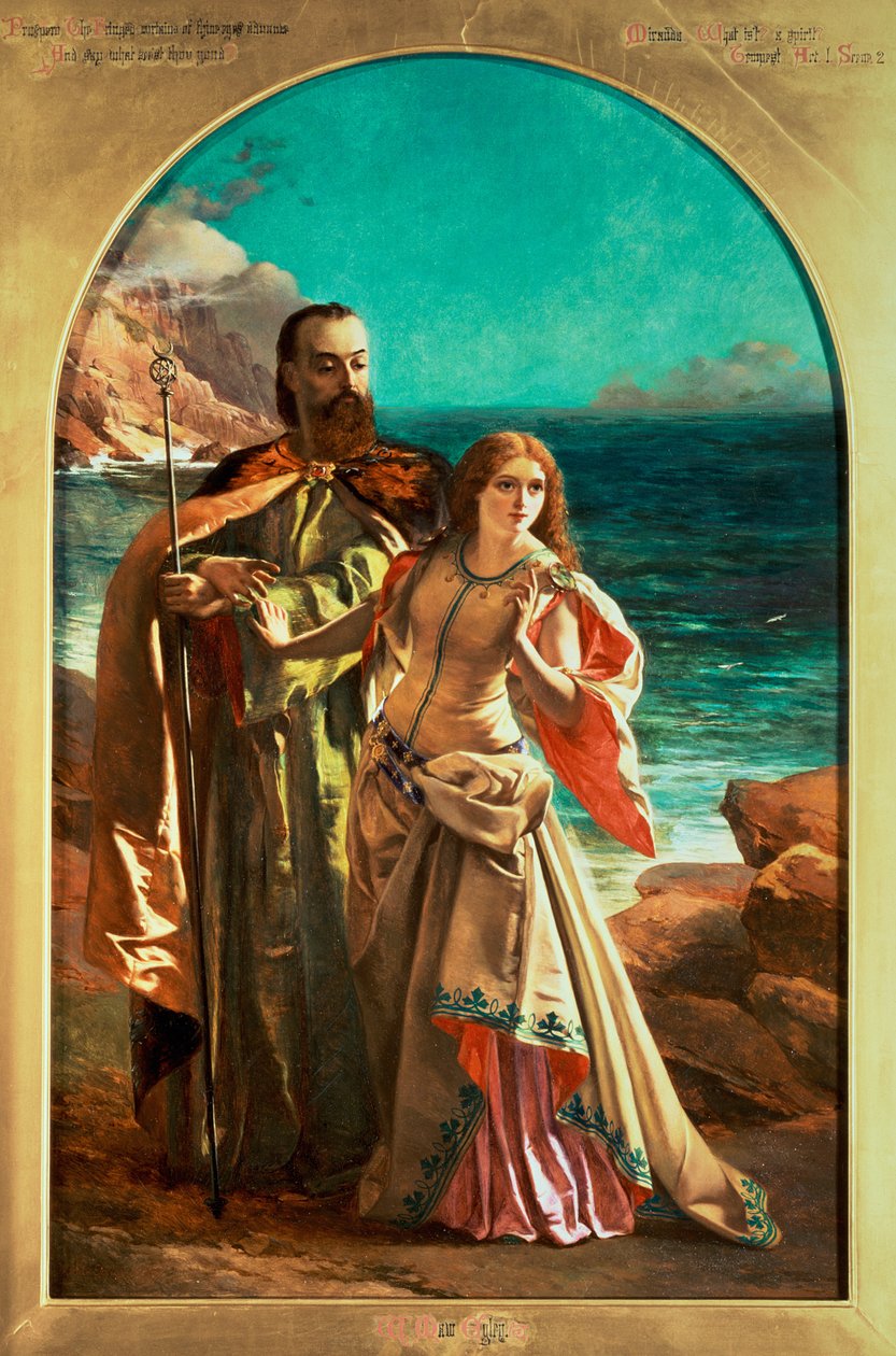 Prospero e Miranda, c.1850 de William Maw Egley
