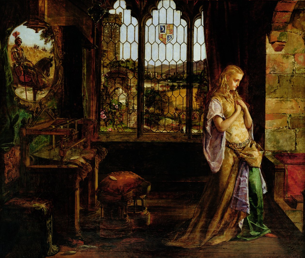 A Senhora de Shalott, 1858 de William Maw Egley