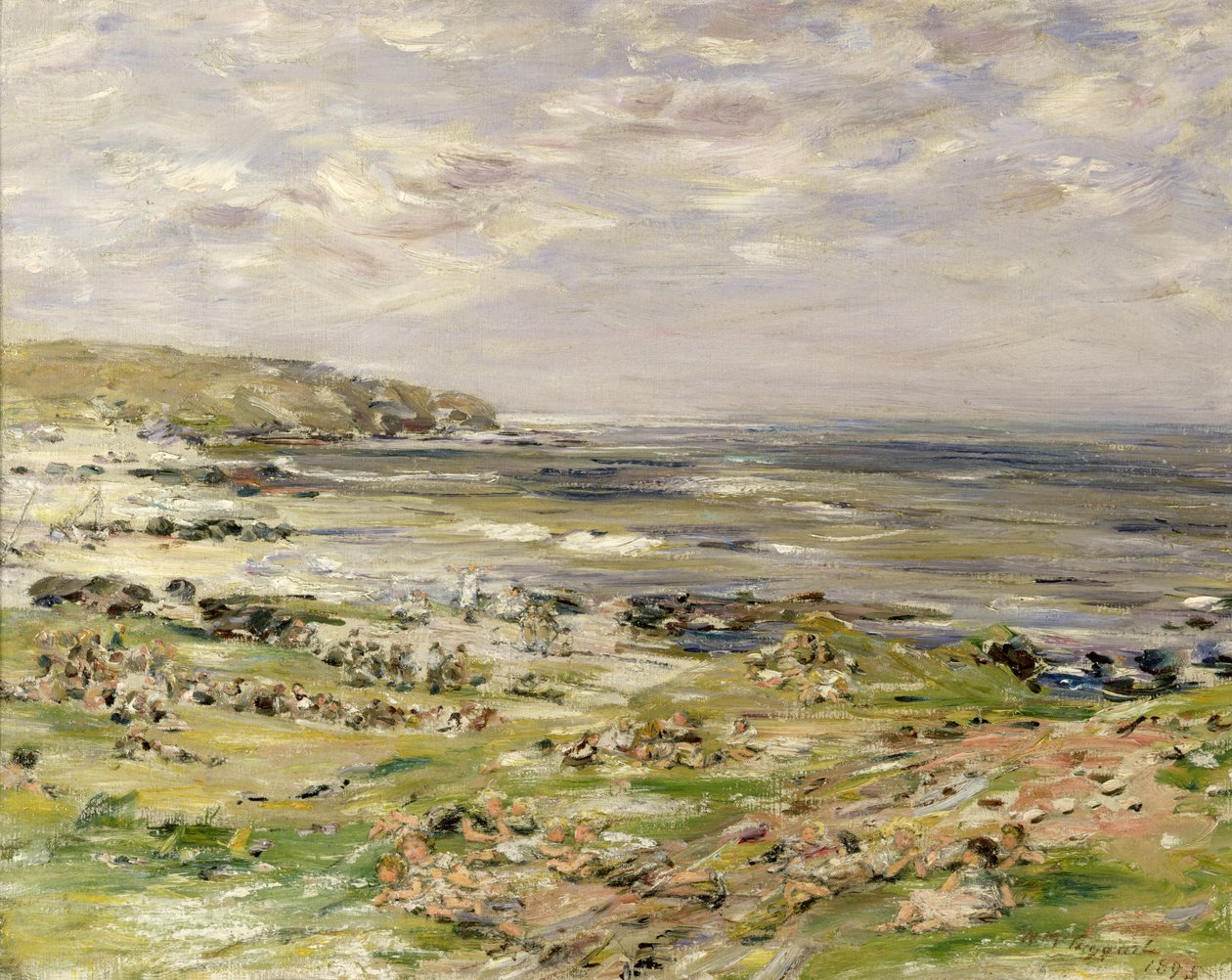 Estudo para a pregação de São Columba, Iona, Hébridas Interiores (ver 50689) de William McTaggart