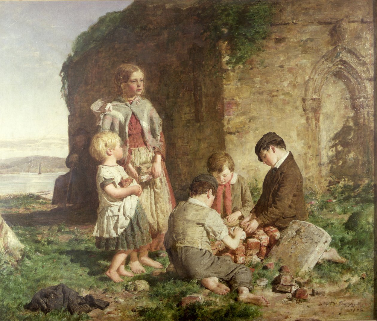O Passado e Presente, 1860 de William McTaggart