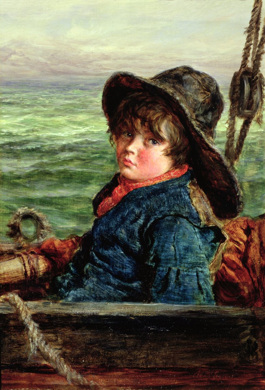 Garoto Jovem Pescador, c.1862 de William McTaggart