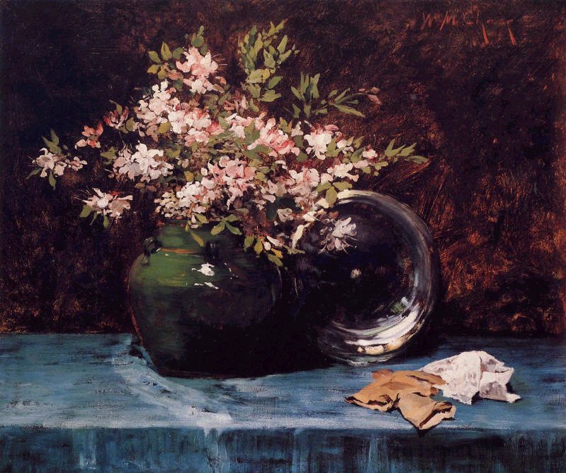 Azáleas de William Merritt Chase