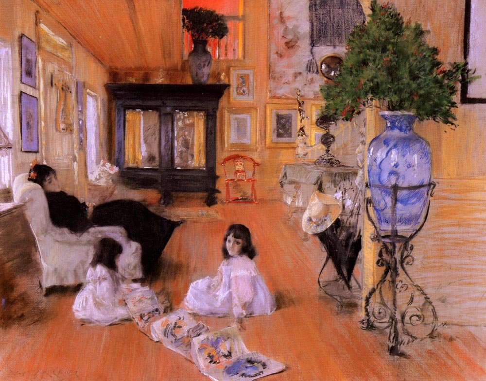 Salão em Shinnecockn de William Merritt Chase