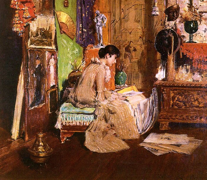 No Studio Cornern de William Merritt Chase