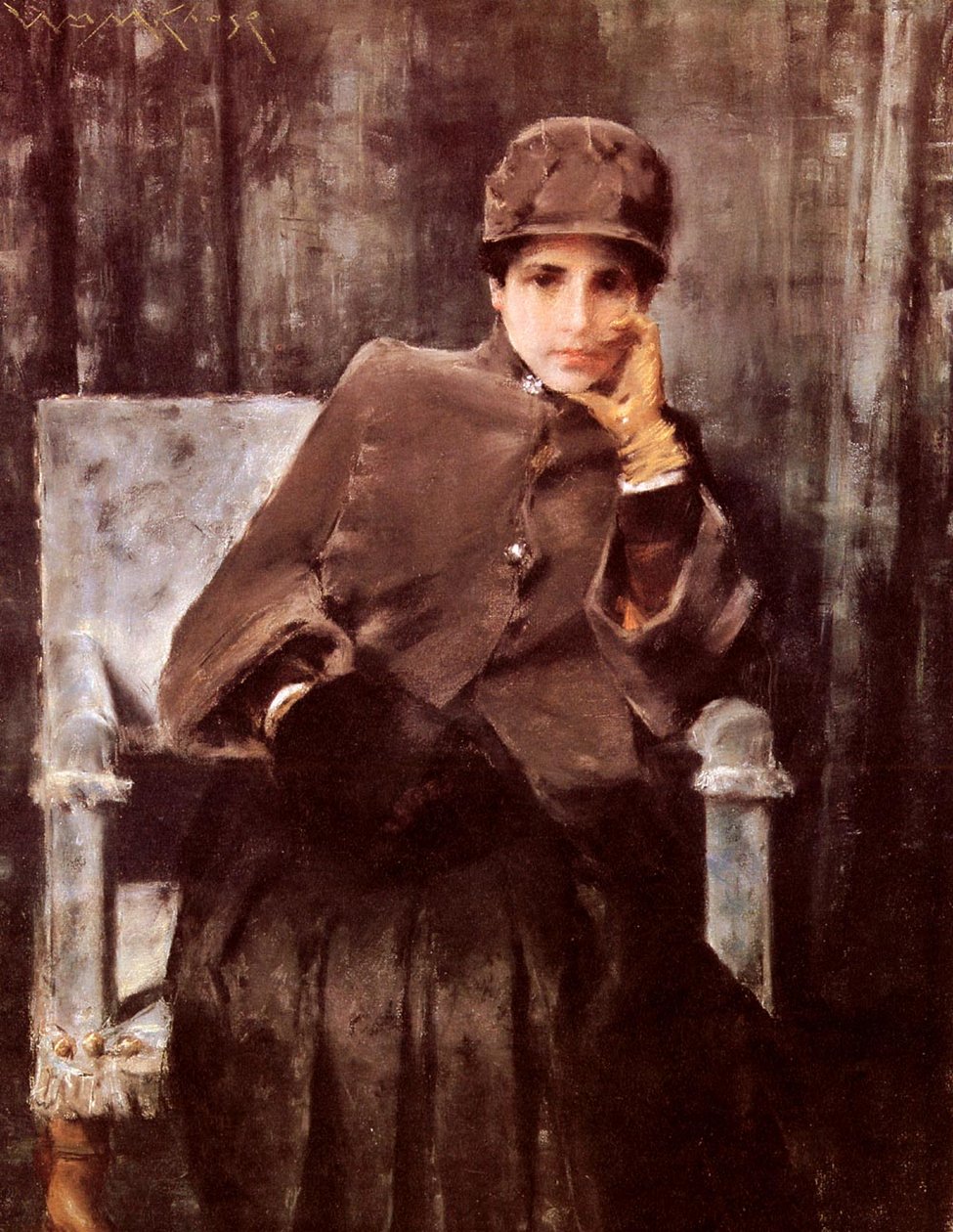 MeditationnPortuguês: Retrato dos Artistas Wifen de William Merritt Chase