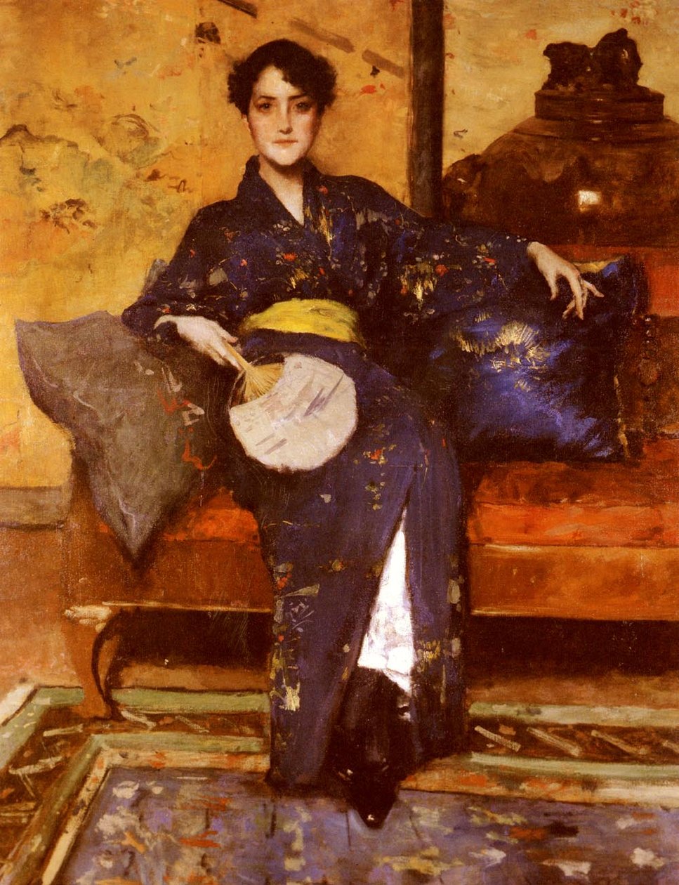 O Kimon Azul de William Merritt Chase