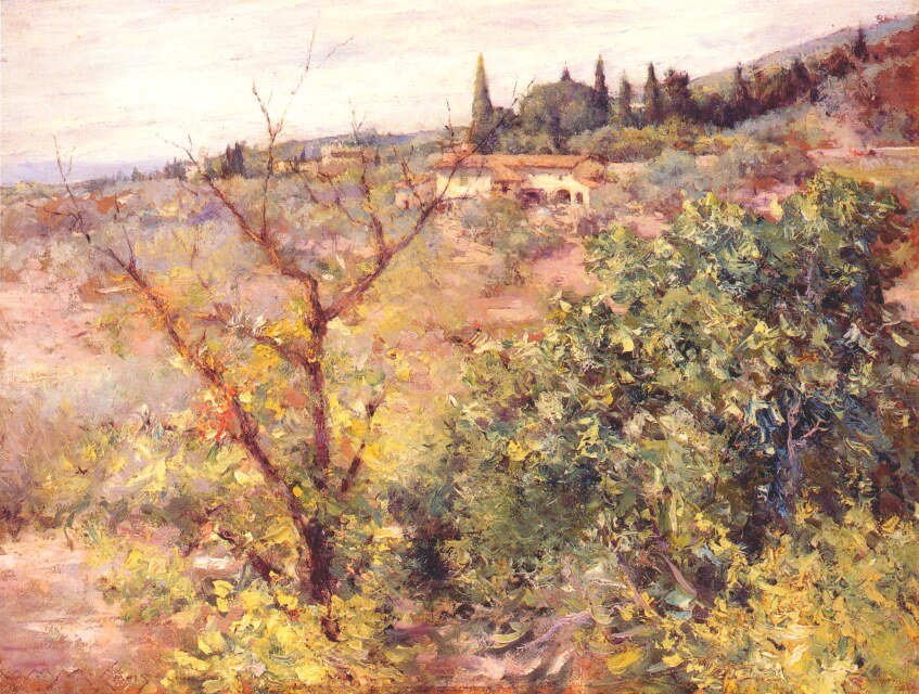 Vista, de, Fiesolen de William Merritt Chase