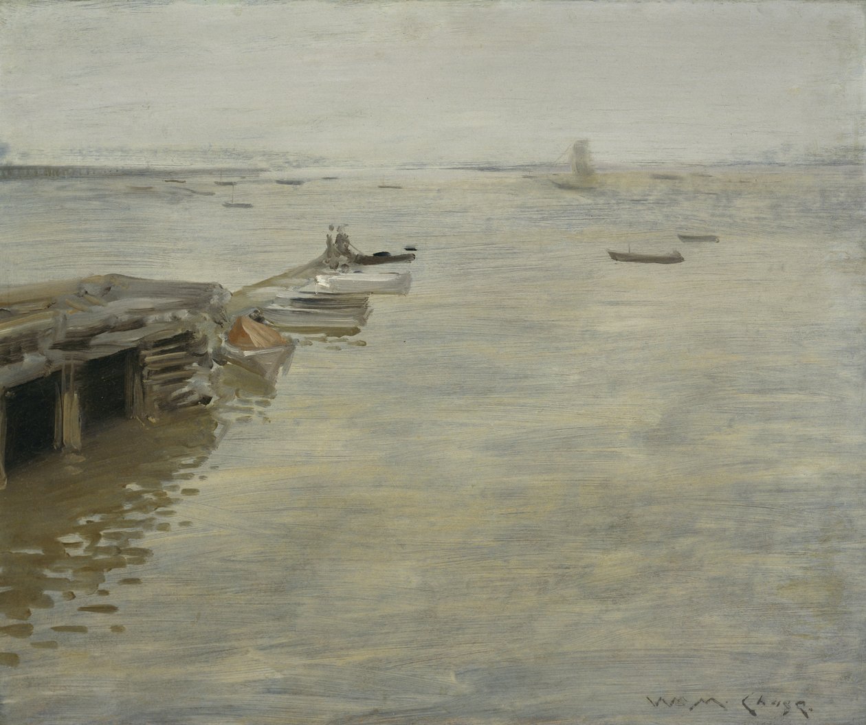 Um dia cinzento, 1886 de William Merritt Chase