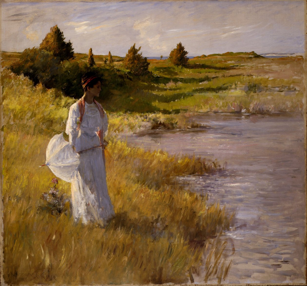 Um passeio à tarde, c.1890-95 de William Merritt Chase